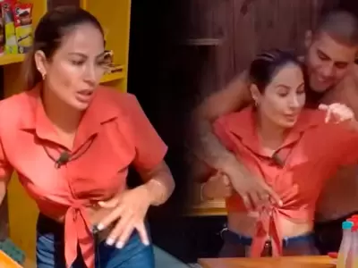 Pamela L�pez pierde la paciencia con Paul Michael por picante broma