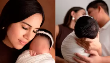 Darinka Ram�rez comparti� las primeras im�genes de su beb�.