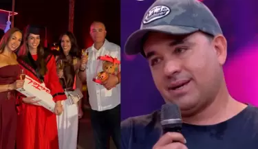 Roberto Mart�nez y Melissa Loza se reunieron para la graduaci�n de Flavia.