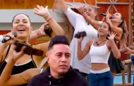 Pamela L�pez sorprende cantando la canci�n himno de Christian Cueva: "Cantinero lleg� el cervecero"