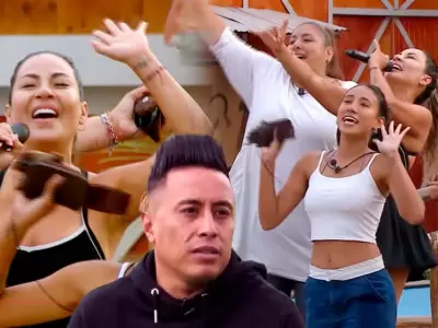 Pamela L�pez canta el tema himno de Christian Cueva