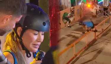 Pamela L�pez sufre fuerte accidente en 'La Granja VIP'