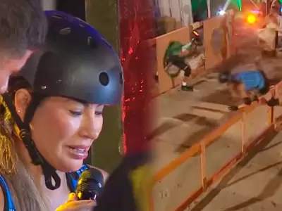 Pamela L�pez sufre fuerte accidente en 'La Granja VIP'