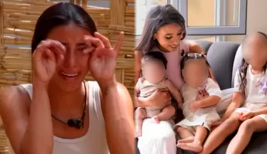Samahara Lobat�n se quiebra en vivo tras visita sorpresa de sus hijos en "La Granja VIP".