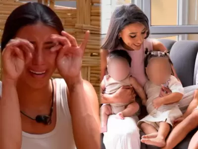 Samahara Lobat�n se quiebra en vivo tras visita sorpresa de sus hijos en "La Granja VIP".