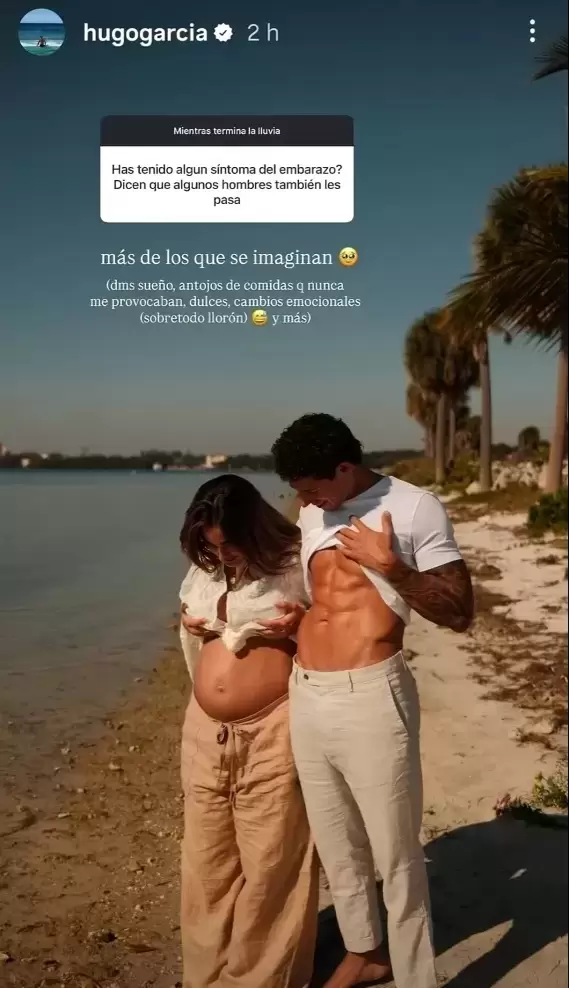 Hugo Garc�a habla del embarazo de Isabella Ladera.