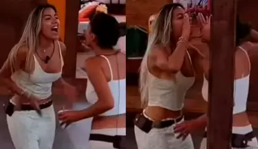 Gabriela Herrera y Samahara Lobat�n se enfrentaron en 'La Granja VIP'.