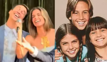 Stephanie Cayo y Bruno Ascenzo actuaron en la telenovela de los 90 'Travesuras del coraz�n'.