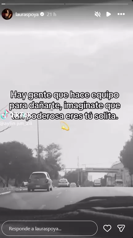 Mensaje de Laura Spoya.