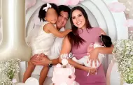 Darinka Ram�rez celebra el primer mes de su segunda hija en momento familiar: "Amor infinito"