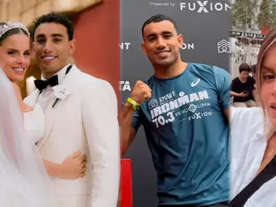 Alejandra Baigorria y Said Palao cumplen un a�o casados lejos.