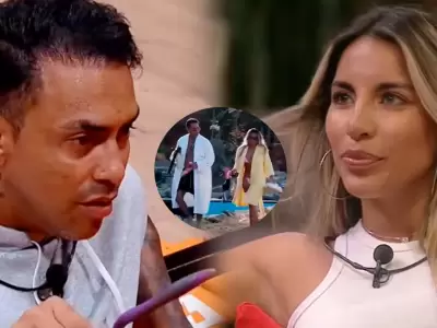 Diego Ch�varri le dice "MI AMOR" a Gabriela Herrera en el reality