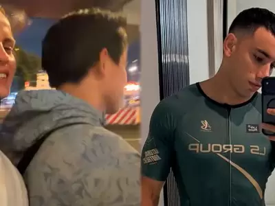 Alejandra Baigorria no saluda en redes Said Palao por aniversario y sale en compa��a de amigo en China.