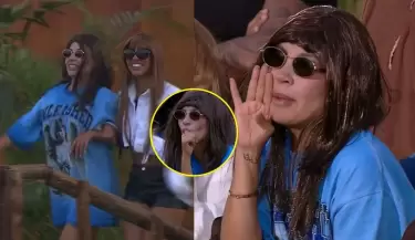 Pamela L�pez sorprende al imitar a Samahara Lobat�n en "La Granja VIP".