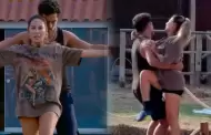 �Derrochando sensualidad! Pamela L�pez y Pablo Heredia practican baile bajo la lluvia