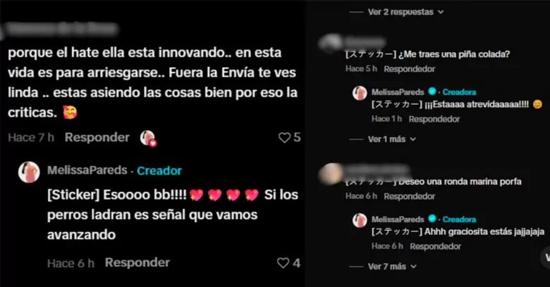 Melissa responde a los cr�ticos