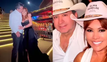 Magaly celebra el cumplea�os de su esposo en M�xico