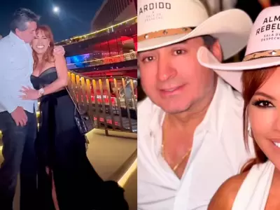 Magaly celebra el cumplea�os de su esposo en M�xico