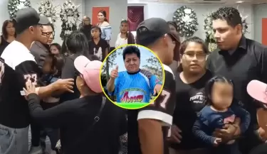 Hija de 'Pompinch�' protagoniza incidente en velorio del c�mico con una mujer.