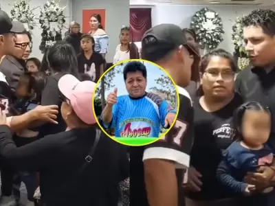 Hija de 'Pompinch�' protagoniza incidente en velorio del c�mico con una mujer.