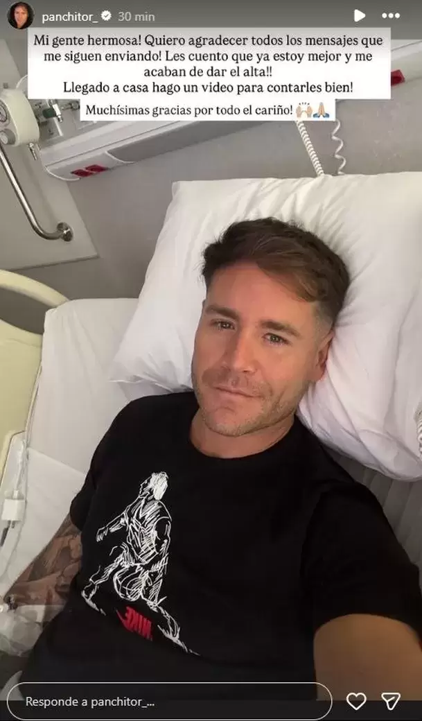 Pancho Rodr�guez confirma que fue dado de alta tras su accidente en 'Esto es guerra'.