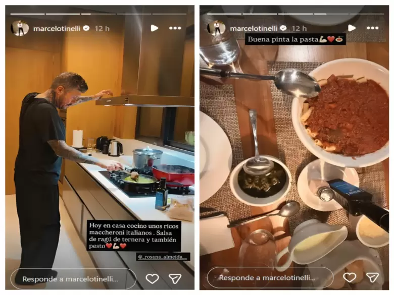 Marcelo Tinelli comparte cena con Rossana Almeyda.