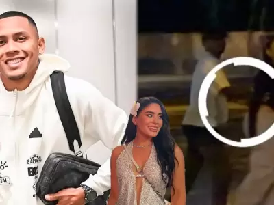 Bryan Reyna y Valentina Munera son captados juntos de noche.