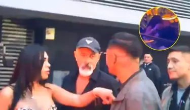 Carlos Alc�ntara vuelve a lucirse con joven en salsoteca.