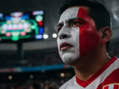 Aficionados del f�tbol peruano.