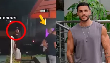Mario Irivarren fue captado junto a una mujer.