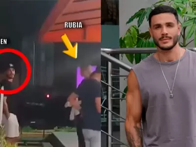 Mario Irivarren fue captado junto a una mujer.
