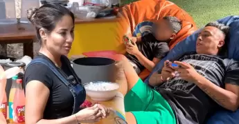 El actor Sasha Kapsunov y su esposa Jocelyne Galarreta sorprendieron a su hija de 11 a�os.