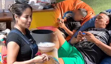 Pamela L�pez llora tras encontrarse con su hijo y afirma que Cueva no lo visit�