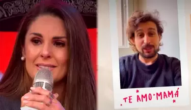 Rebeca Escribens se quiebra en vivo por mensaje de su hijo mayor.
