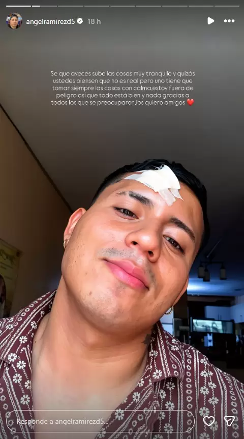 �ngel Ram�rez reaparece tras delicado incidente en discoteca de Trujillo. (Instagram)