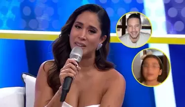 Melissa Paredes rompe en llanto tras emotiva sorpresa de su hija y su esposo.