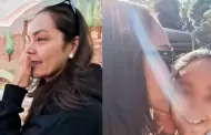 Karen Schwarz se emociona al dejar a sus hijas en su primer d�a de colegio en Espa�a: "Proceso duro"