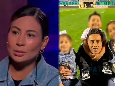 Pamela L�pez desmiente que Christian Cueva no pueda ver a sus hijos.