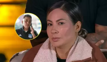 Pamela L�pez no abandona 'La Granja VIP' pero se quiebra tras denuncia de Christian Cueva.