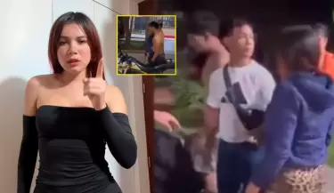 La Uchul� encara a su novio y a una mujer tras sospechoso encuentro.