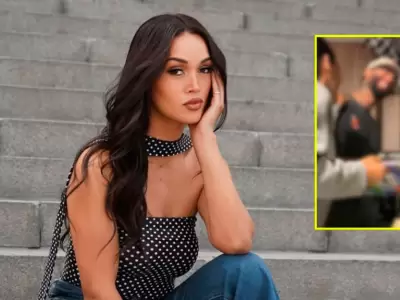 Angie Arizaga sorprendi� a su pareja con el �lbum oficial del Mundial 2026.