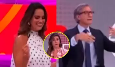 Federico Salazar hizo p�caro comentario en vivo a Valeria Piazza.