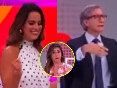 Federico Salazar hizo p�caro comentario en vivo a Valeria Piazza.