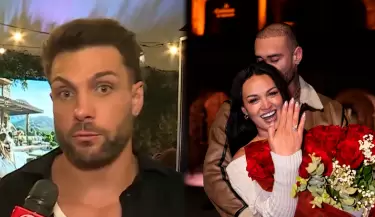 Nicola Porcella halaga a Angie Arizaga y habla del padre de su hijo.