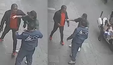 Jonathan Maicelo y 'Pantera' Zegarra protagonizan tensa 'pelea' en la calle.