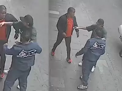 Jonathan Maicelo y 'Pantera' Zegarra protagonizan tensa 'pelea' en la calle.