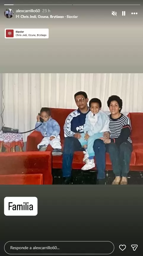 Padre de André Carrillo publica foto familiar antigua. (Instagram)