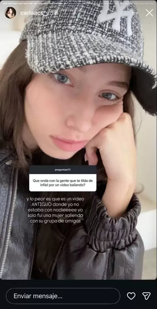 Novia de Curwen responde a rumores de infidelidad. (Instagram)