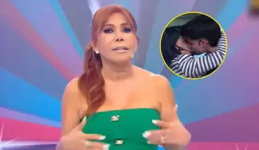 Magaly Medina lanza pol�mico mensaje tras ver el apasionado beso entre Onelia Molina y Kevin D�az en 'EEG'.