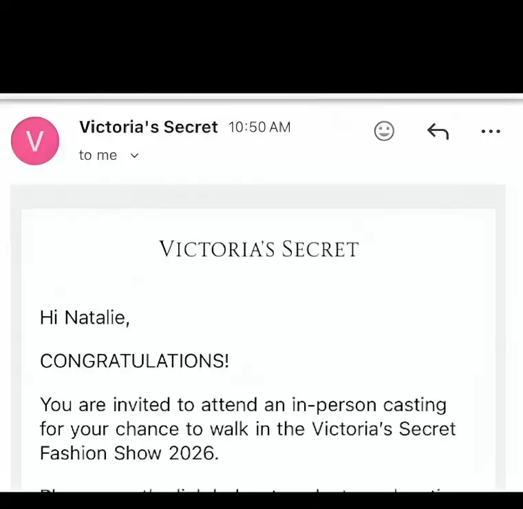 Natalie V�rtiz sorprende con convocatoria al casting de Victoria's Secret.